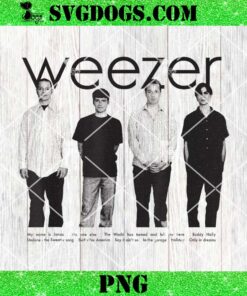 Weezer PNG, Blue Album Anniversary Tracklist PNG