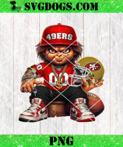 49Ers Chucky PNG, San Francisco 49ers Chucky Team PNG, Halloween NFL PNG