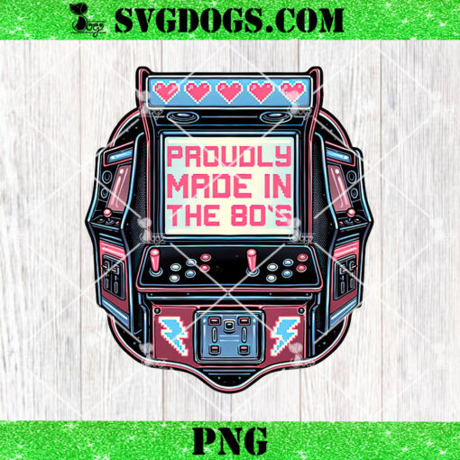 80s Arcade PNG, Proudly Made In The 80’s PNG