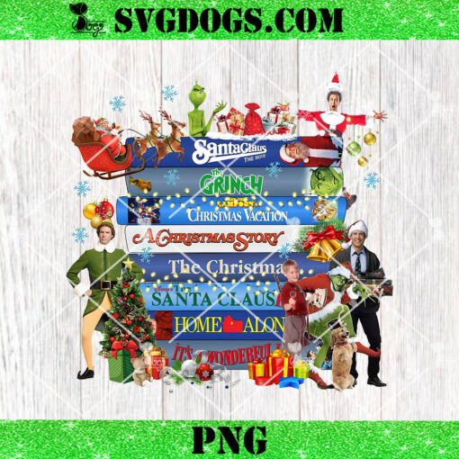 90s Style Christmas PNG, Christmas Movies VHS PNG, Santa Claus PNG