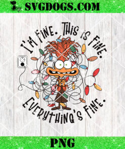 Anxiety Christmas PNG, I’m Fine Everything Is Fine PNG, Emotions Friends PNG