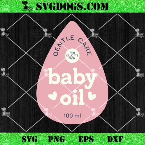 Baby Oil Bottle Halloween SVG, Gentle Care SVG, Funny Matching Halloween SVG PNG