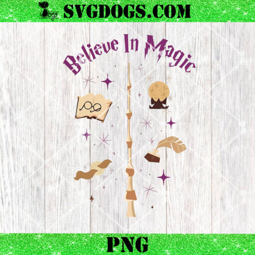 Believe Is Magic Wizard PNG, Wizard Staff PNG, Harry Potter PNG