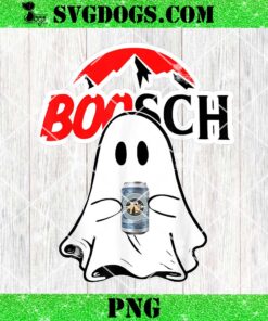 Boosch Beer Halloween PNG, Funny Ghost Drinking Beer PNG