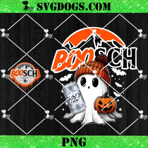 Boosh Light Boo Ghost Halloween PNG Bundle, Busch Light Pumpkin Halloween PNG