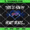 Carolina Panthers This Is How My Heart Beart SVG, NFL Heart Nurse SVG PNG