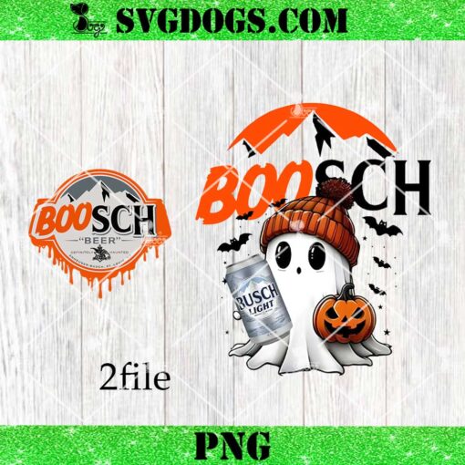 Busch Light Ghost Halloween PNG, Boosch Beer PNG