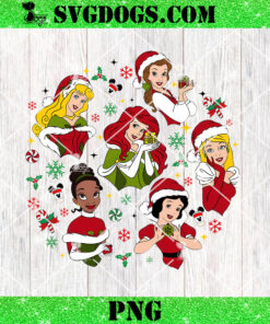 Christmas Disney Princess PNG, Christmas Princess Movie PNG