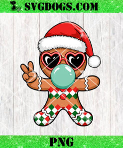 Christmas Gingerbread Blowing Bubbles PNG, Gingerbread  Santa PNG