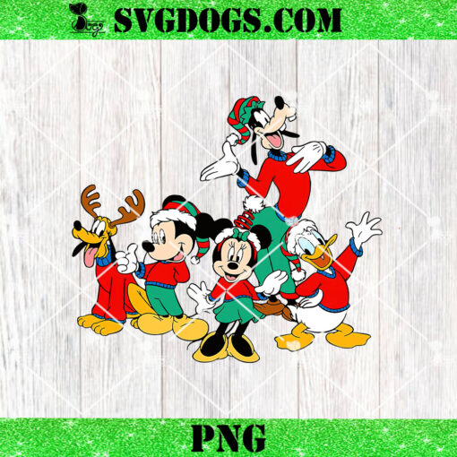 Christmas Mouse And Friends PNG, Disney Magic Kingdom Xmas PNG