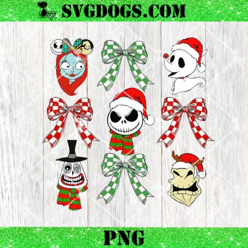 Christmas Nightmare Bow PNG, Jack And Sally PNG, Christmas Movie PNG