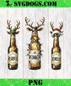 Christmas Reinbeer PNG, Merry Christmas Beers PNG