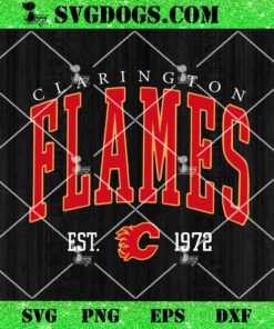 Clarington Flames SVG, Clarington Flames Girls Hockey Association SVG PNG