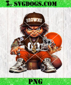 Cleveland Browns Chucky PNG, Horror Browns Football PNG