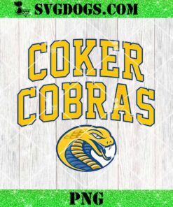 Coker College Cobras Arch PNG, Vintage Sports PNG