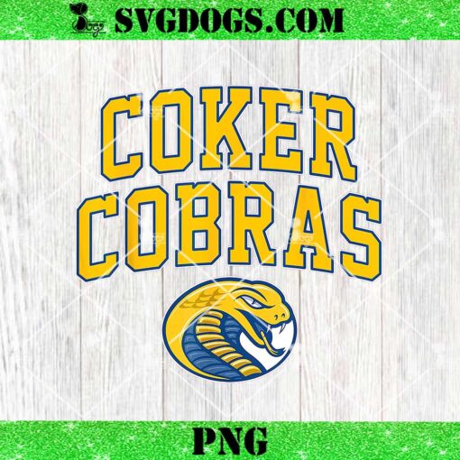 Coker College Cobras Arch PNG, Vintage Sports PNG