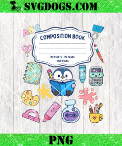 Composition Notebook Costume SVG, Matching Group Halloween SVG PNG