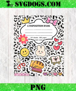 Composition Notebook Costume SVG, Matching Group Halloween SVG PNG