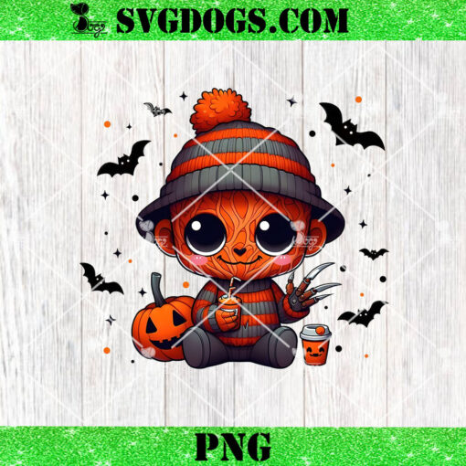 Cute Baby Freddy Krueger PNG, Chibi Freddy Krueger Halloween PNG