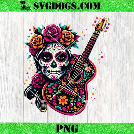 De Los Muertos La Catrina Day of the Dead Sugar Skull PNG, Mexican Musical PNG