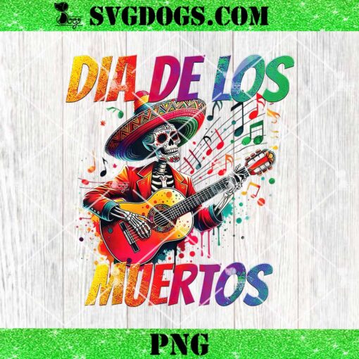 Dia De Los Muertos PNG, Skeleton Play Guitar Day Of The Dead PNG