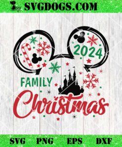 Disney Family Christmas 2024 SVG, Mickey Christmas Vacation 2024 SVG PNG