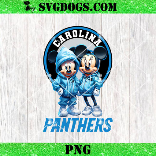 Disney Mickey Mouse Carolina Panthers PNG, Panthers NFL Football PNG