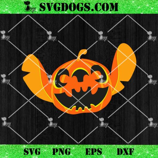 Disney Stitch Pumpkins Halloween SVG, Stitch Pumpkin SVG PNG