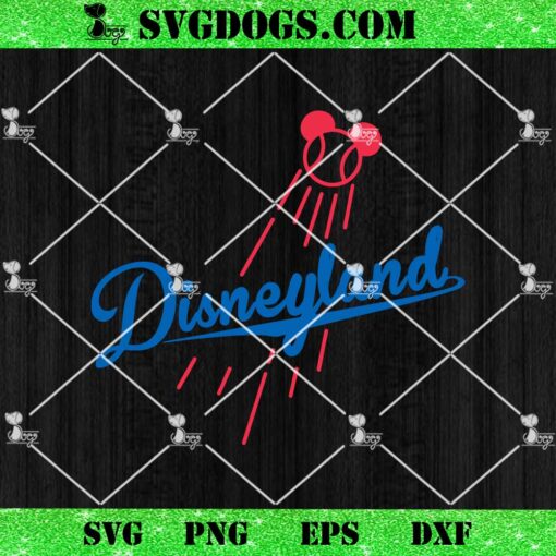 Disneyland LA Dodgers Mickey SVG, MLB Los Angeles Dodgers SVG PNG