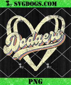 Dodgers Heart PNG, Dodgers Lover Usa Flag PNG