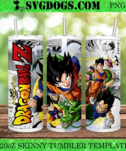 Dragon Ball Z 20oz Tumbler Wrap PNG