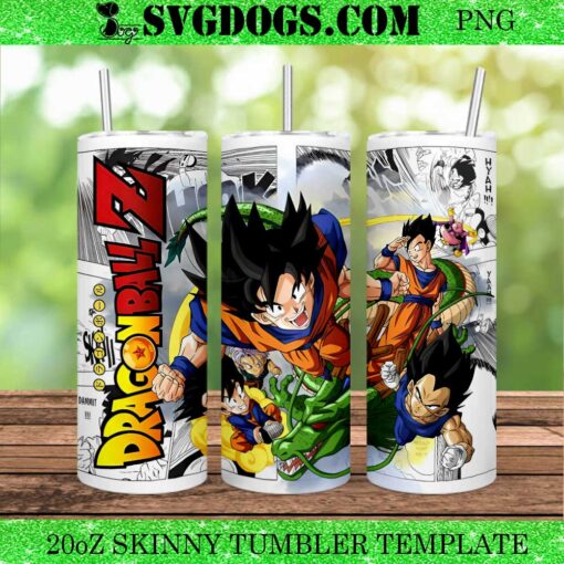 Dragon Ball Z 20oz Tumbler Wrap PNG