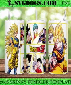 Dragon Ball Z 20oz Tumbler Wrap PNG