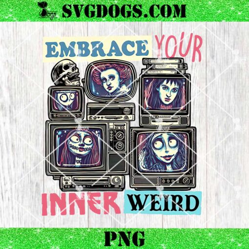 Embrace Your Inner Weird PNG, The Nightmare Before Christmas Couple PNG