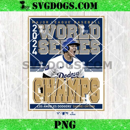 Fanatics Dodgers Shohei Ohtani 2024 World Series Championship PNG, Major League Baseball PNG