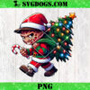 Chucky Santa Christmas PNG, Santa Christmas PNG, Horror Santa Tree PNG