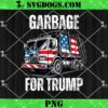 Proud MAGA Garbage Trump Supporter Trash Can Cartoon PNG, Garbage Trump PNG