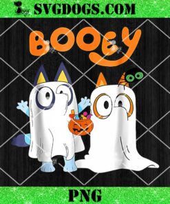 Ghost Booey Halloween PNG, Spooky Season PNG, Boo Ghost Bluey PNG