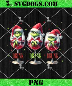 Grinch Drink Drank Drunk PNG, Christmas Movie Character PNG, Funny Christmas Season PNG