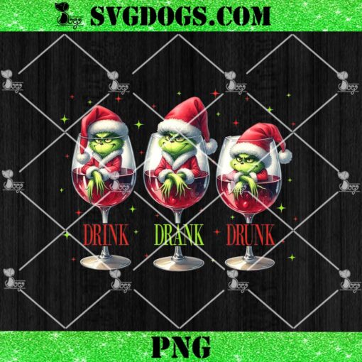 Grinch Drink Drank Drunk PNG, Christmas Movie Character PNG, Funny Christmas Season PNG