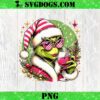 Just Waiting For Grinchmas PNG, Grinch Santa PNG