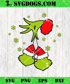 Grinch Hand Holding Three Grinch Face SVG, Grinch Christmas SVG PNG