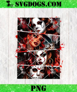 Halloween Girl Horror Friends PNG, Movie Killers PNG