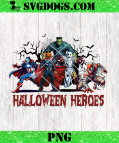 Halloween Heroes PNG, Marvel Characters Halloween PNG