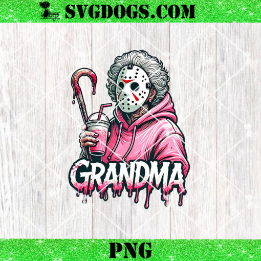 Halloween Jason Voorhees Grandma PNG, Horror Grandma PNG