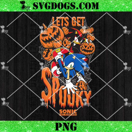 Halloween Let’s Get Spooky Sonic & Shadow PNG, Sonic The Hedgehog PNG