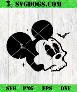 Halloween Mouse Skull SVG, Funny Spooky Celebration SVG PNG