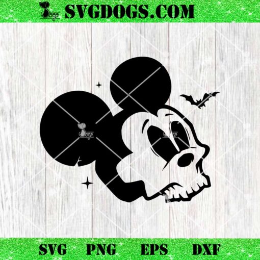 Halloween Mouse Skull SVG, Funny Spooky Celebration SVG PNG