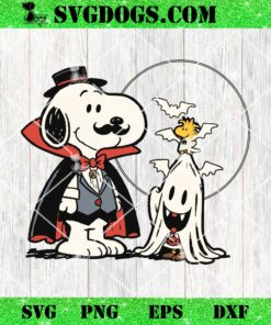 Halloween Snoopy Vampire SVG, Snoopy & Woodstock Halloween SVG PNG