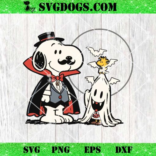 Halloween Snoopy Vampire SVG, Snoopy & Woodstock Halloween SVG PNG